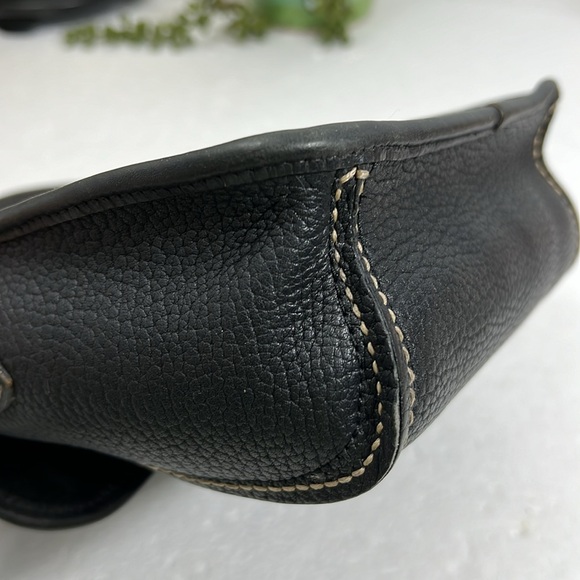 🦆 DOONEY & BOURKE AWL EAST WEST SMALL FLAP VINTAGE MODEL P191 BLACK CROSSBODY - Picture 6 of 12
